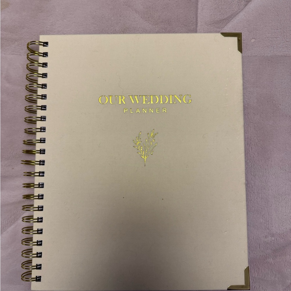 Gold and Cream Wedding Planner